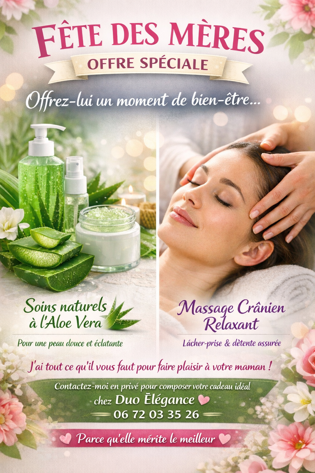 Détail apaisant de l'institut de massages Duo Elegance