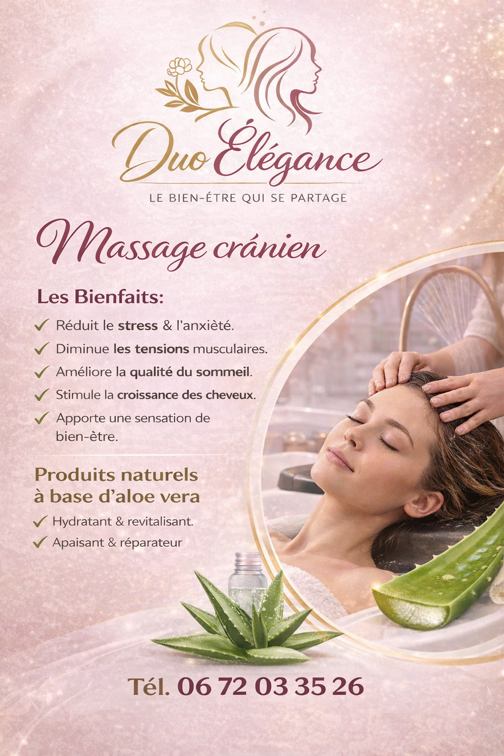 Ambiance apaisante de l'institut de massages Duo Elegance Templemars