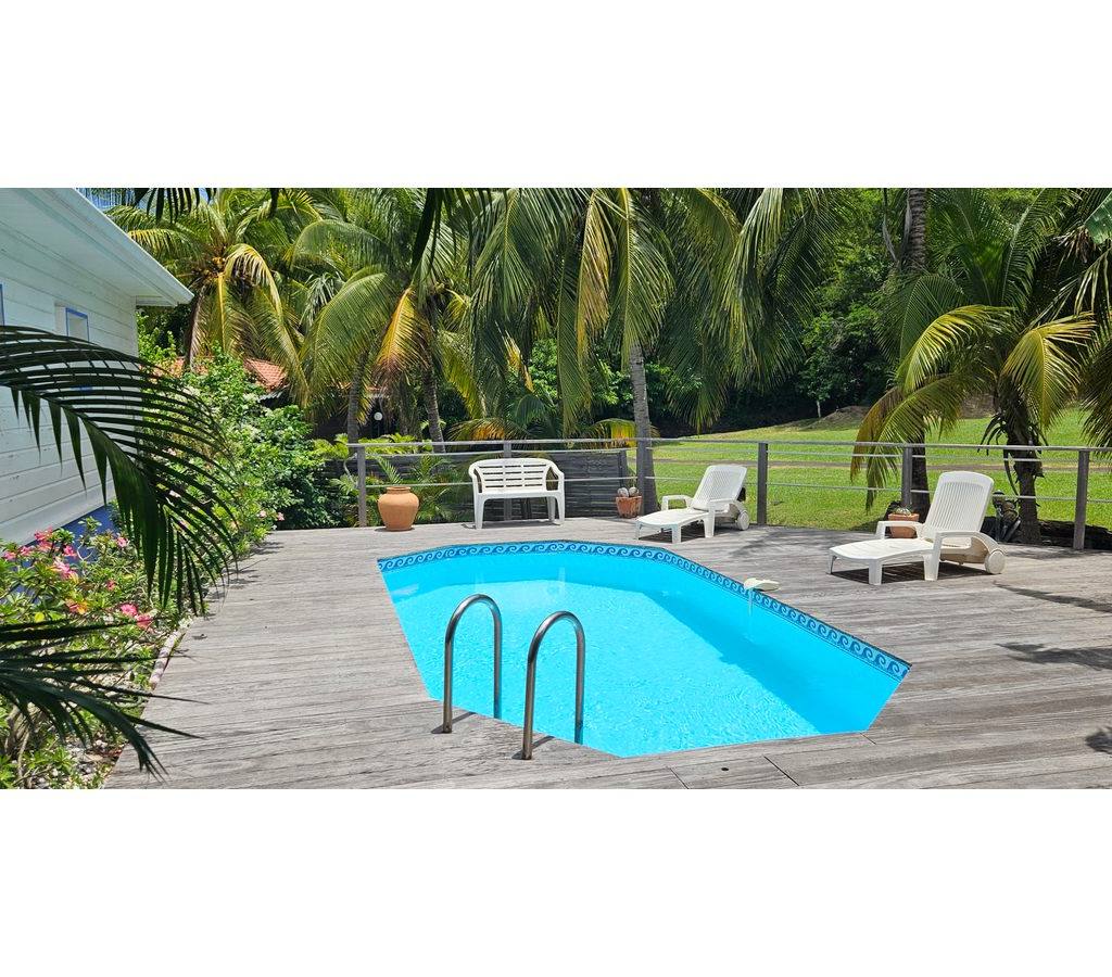 Vue d'ensemble de la Villa Pakala et de sa piscine