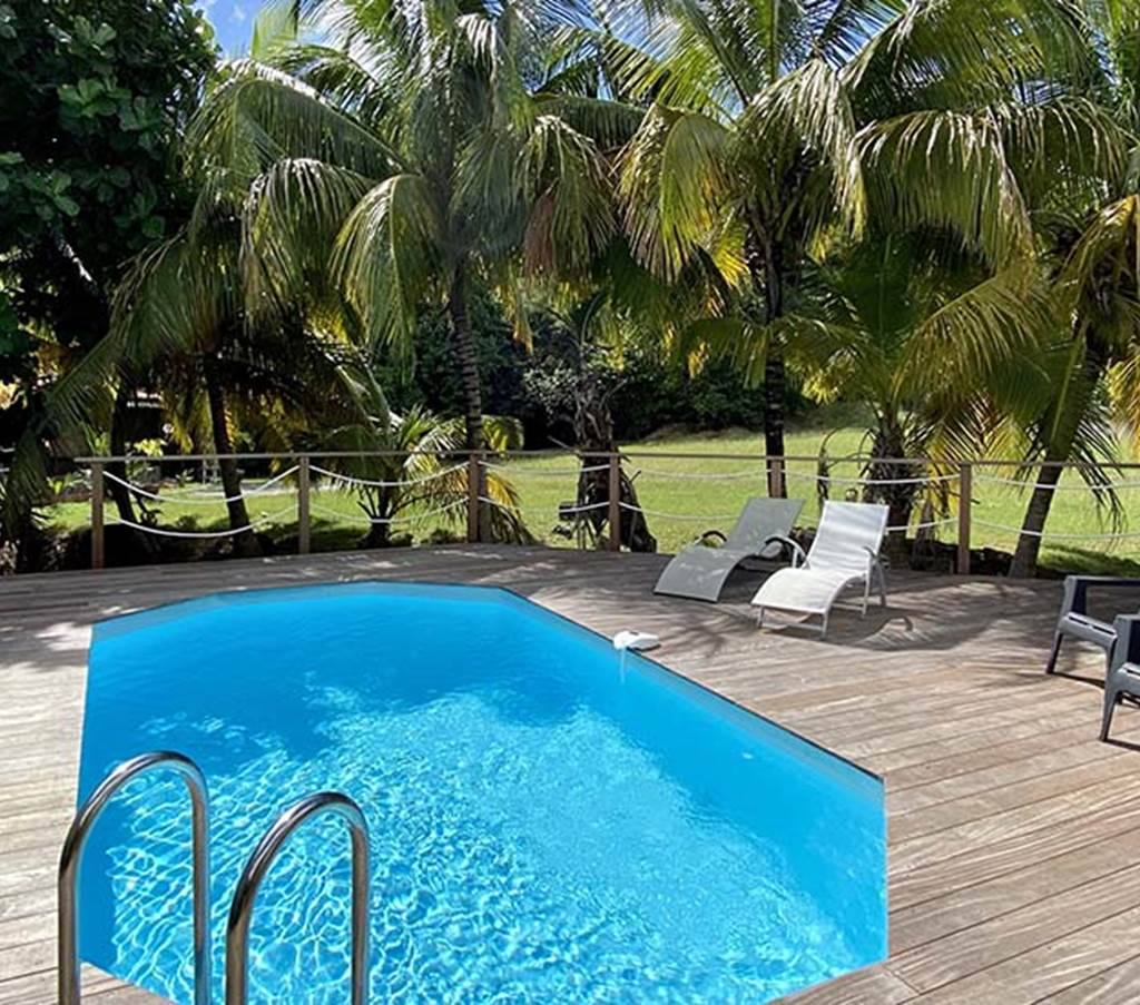 Végétation tropicale du jardin de la villa